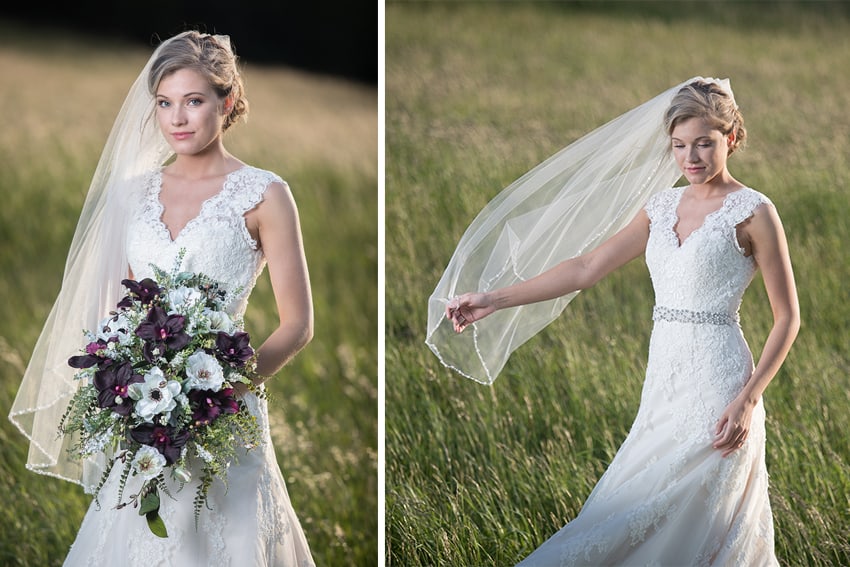 bride portraits moses cone blowing rock