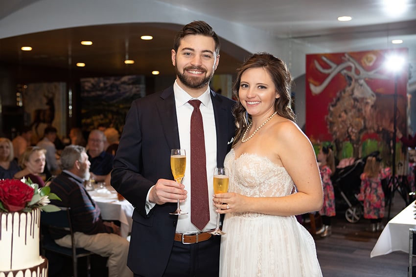 Wedding reception at Sorrento's in Banner Elk