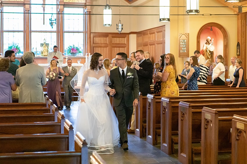 Wedding at St. Bernadette Catholic Church in Linville NC