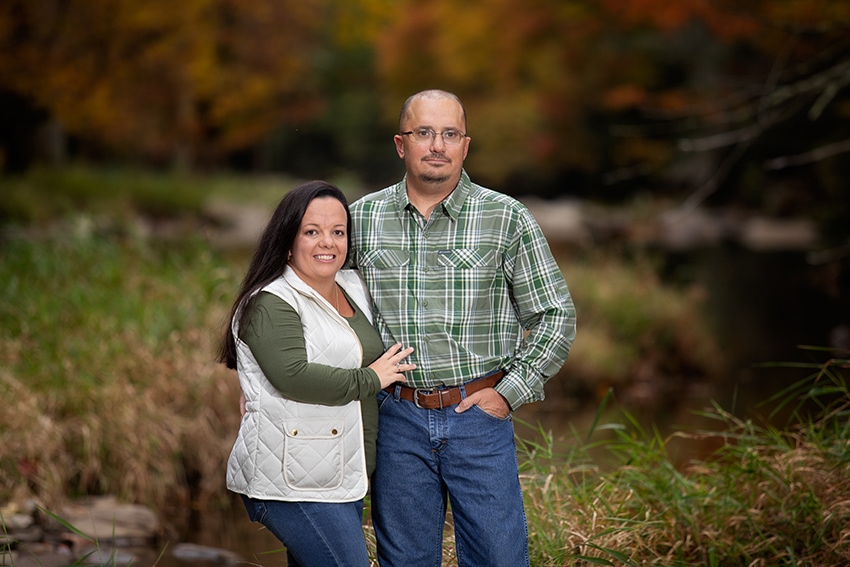 Couple portraits at the River Club in Eagles Nest Banner Elk NC