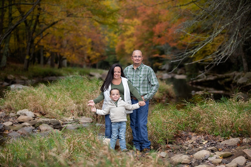 Family vacation portraits at the River Club in Eagles Nest Banner Elk NC
