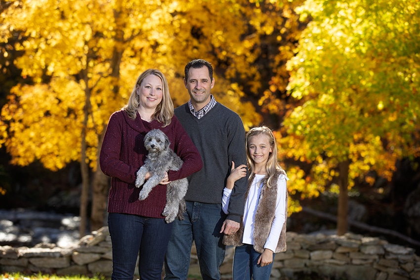 Fall family vacation portraits in Banner Elk Eagles Nest